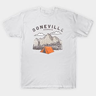 Pitch a Tent in Boneville (Grunge) T-Shirt